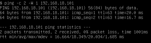 Validation complementaire depuis VM20
