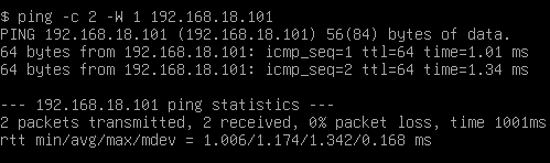 Ping du partenaire de failover