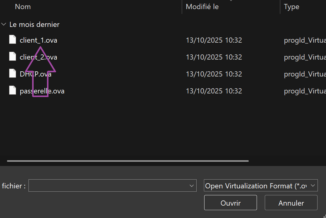 Parcourir et sélectionner