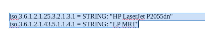 Identification d OID supplementaires pour l imprimante